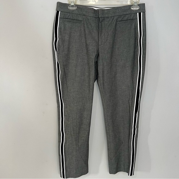 Banana Republic Gray Striped Sloan Pants Career Slacks Business Casual Office - Picture 3 of 13